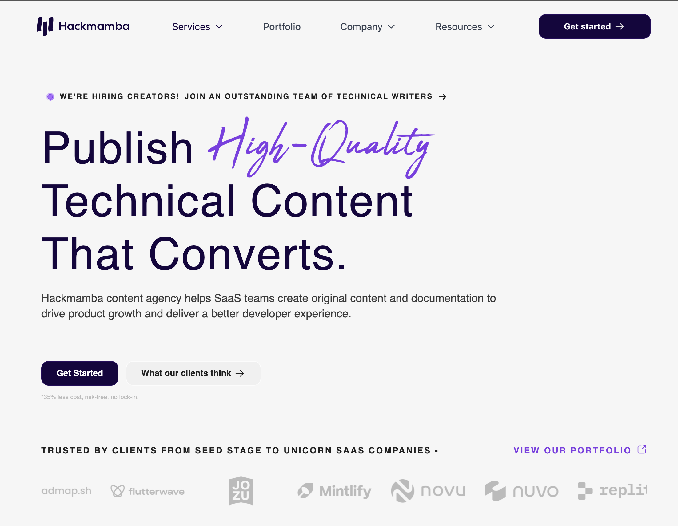 Hackmamba website