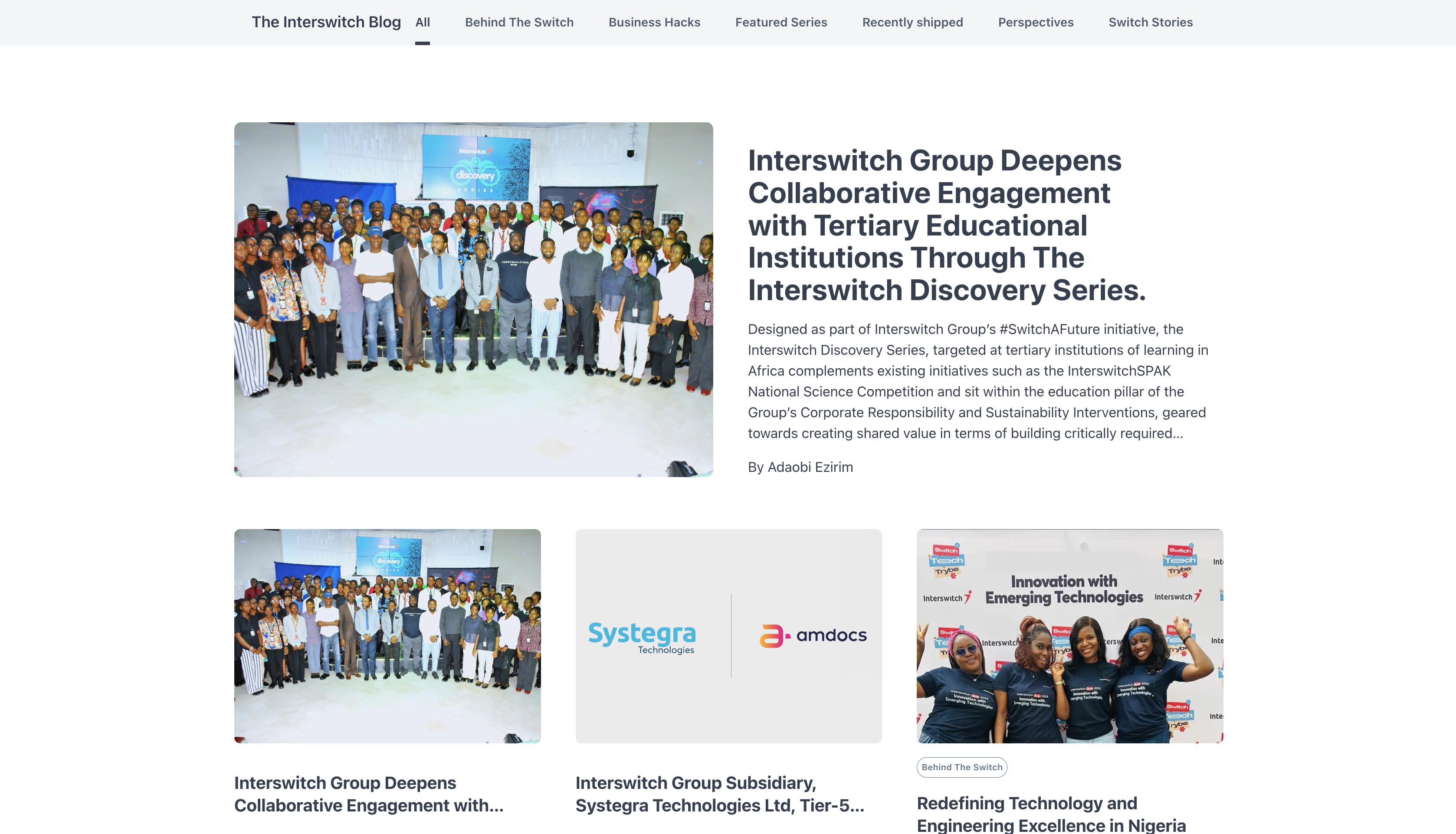 Interswitch blog