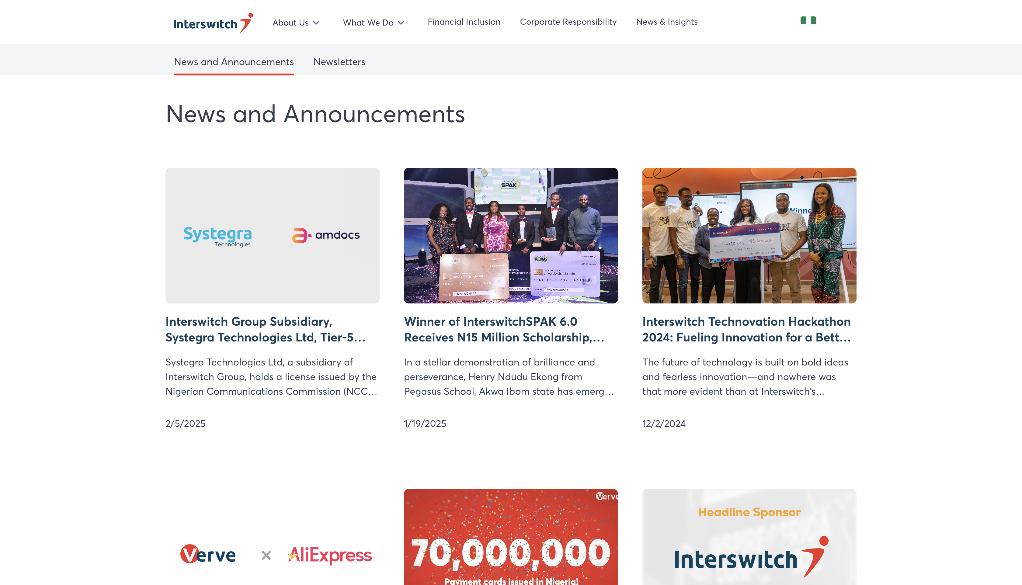 Interswitch newsletter